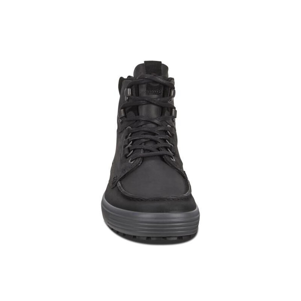 ECCO Mens Ankle Boots Black - Soft 7 Tred - QYE-571029